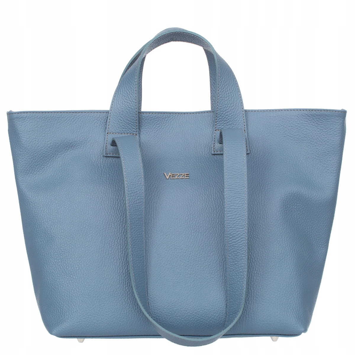 Torba Skórzana Vezze Carriola Błękitna