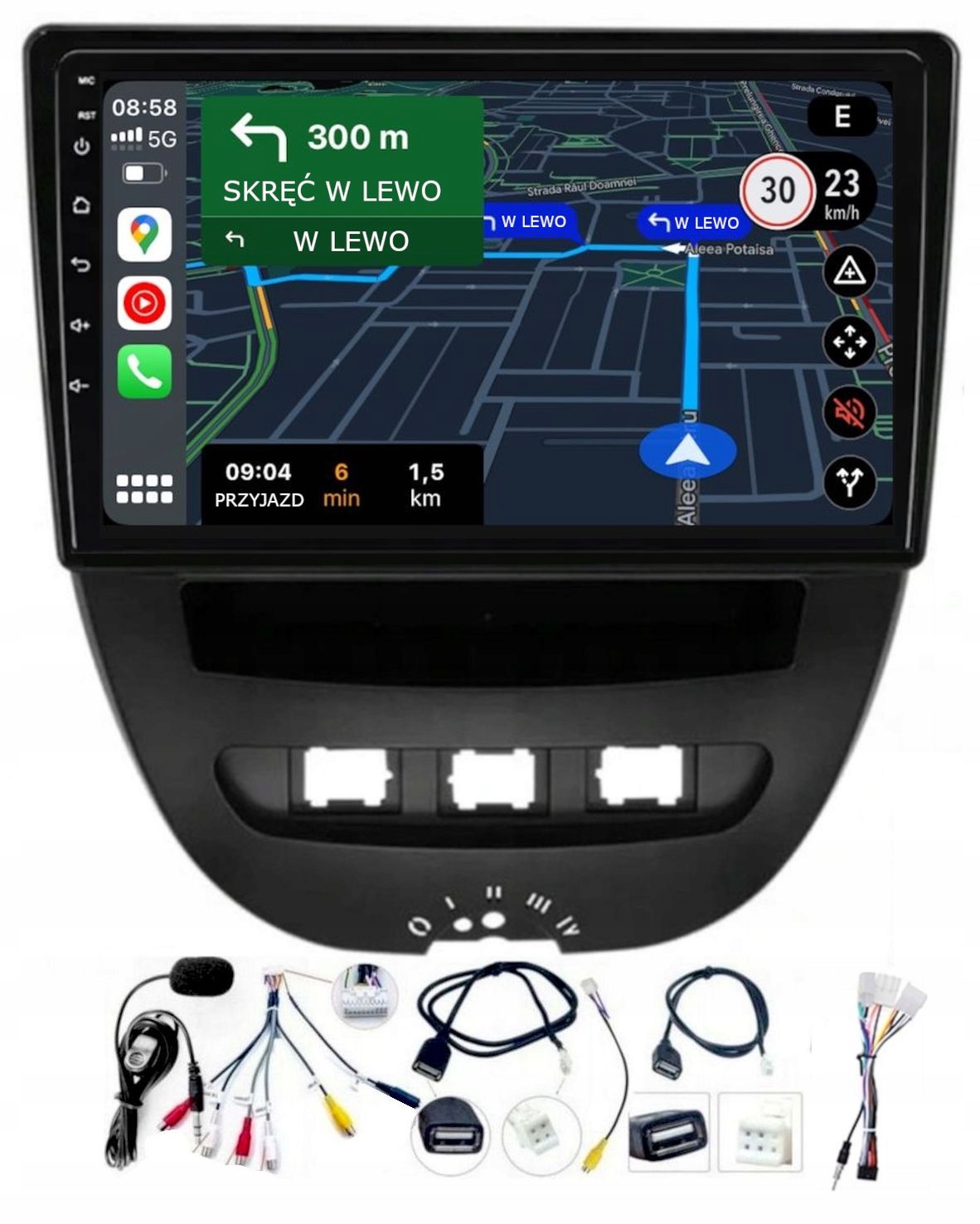 Autorádio Citroen C1 2005-2014 Carplay Android – Auto Usb