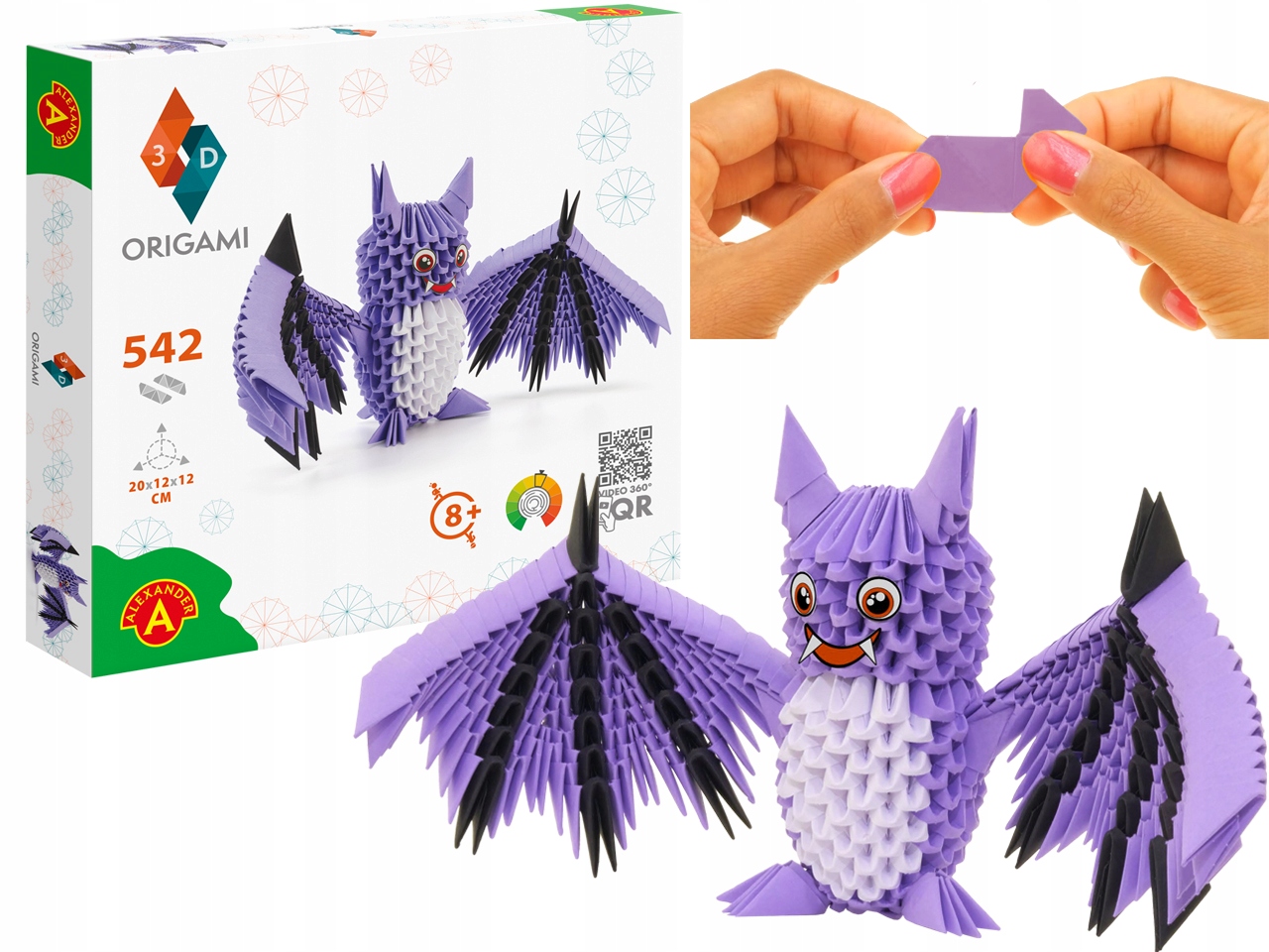 

Alexander Origami 3D Zestaw Nietoperz 542 elementy