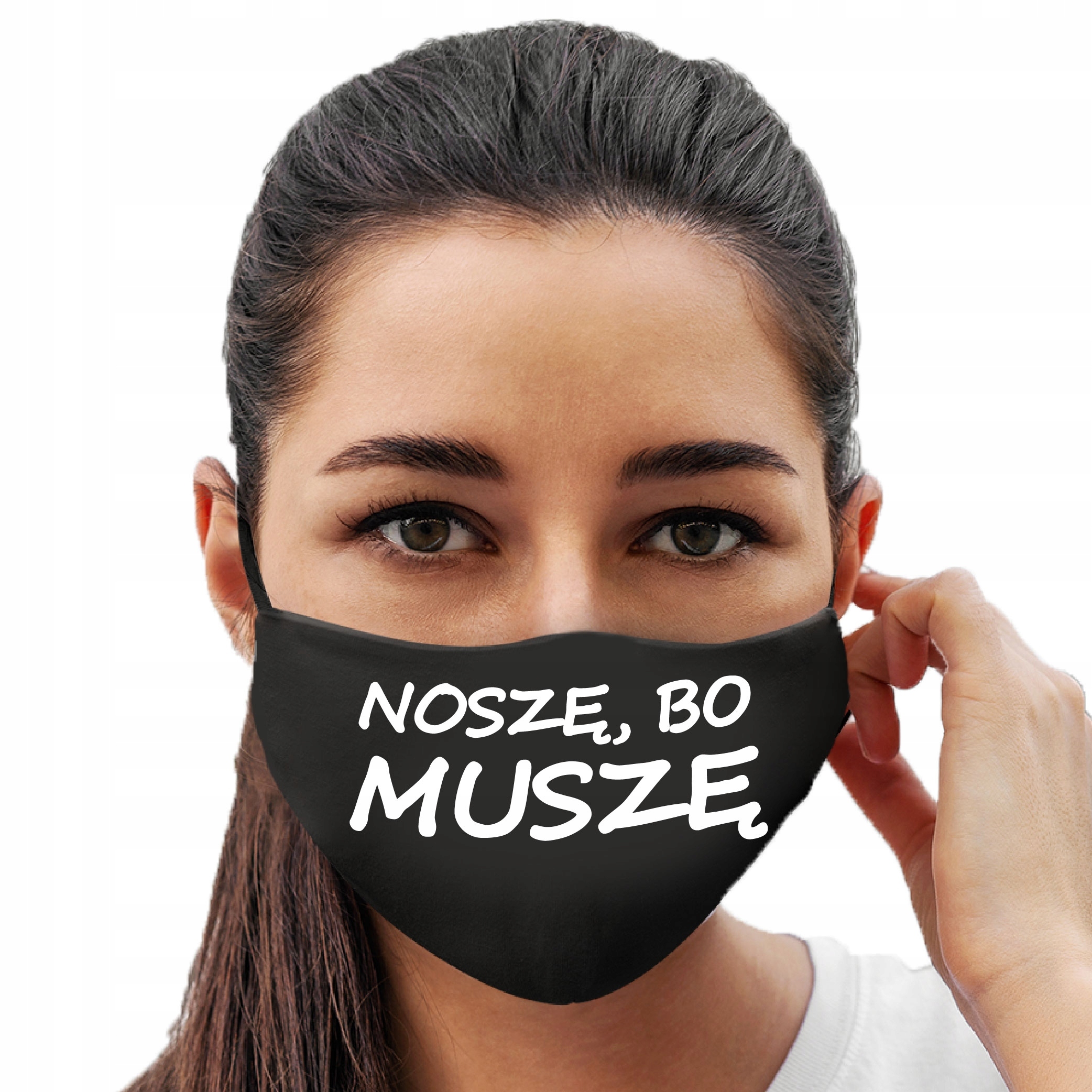 

Maseczka Bawełniana Wielorazowa Noszę Bo Muszę