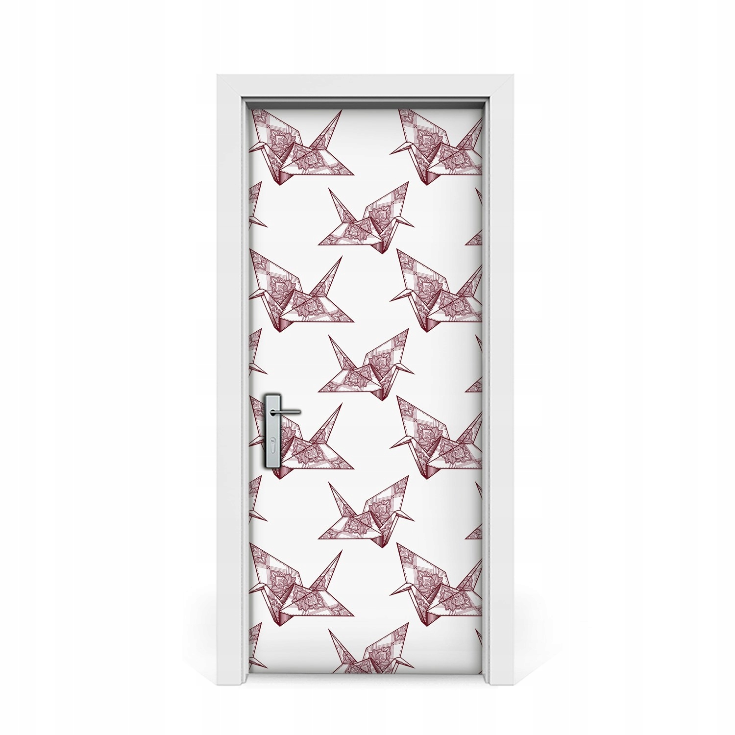 

Naklejka na drzwi okleina Ptaki origami 85x205