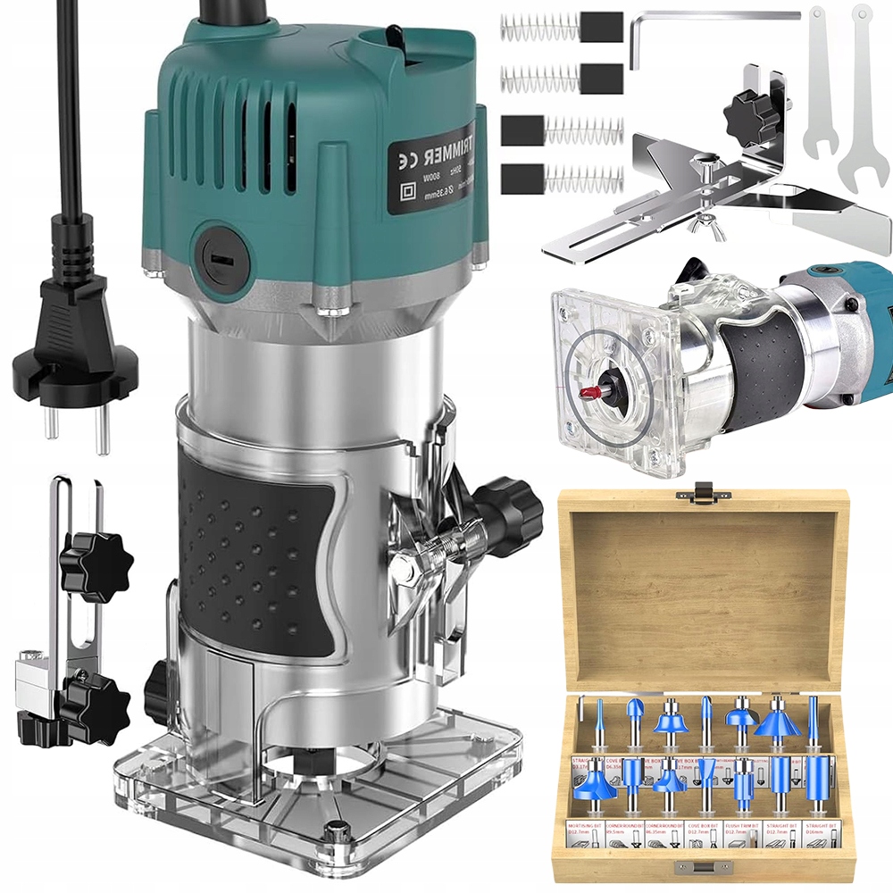 800W Řezbářský stroj na dřevo, drážkování, ořezávání, vysoká přesnost