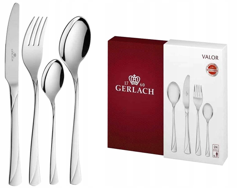 Sztućce GERLACH VALOR _ 24 elementy dla 6 osób