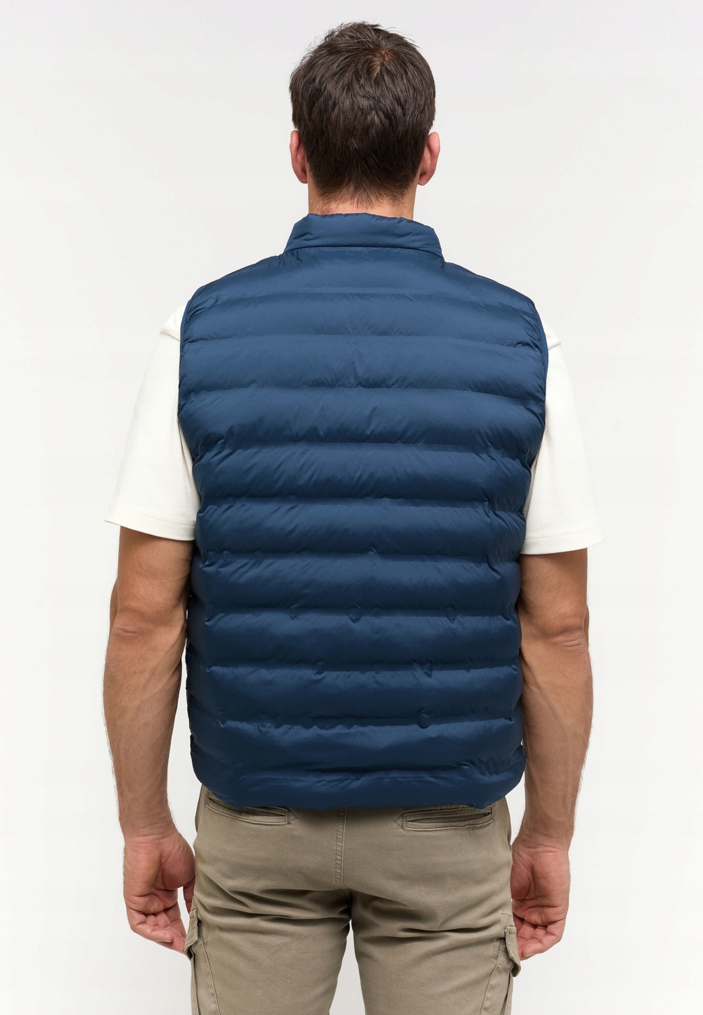 MUSTANG MĘSKI GRANATOWY BEZRĘKAWNIK PIKOWANA KAMIZELKA XL Marka Mustang