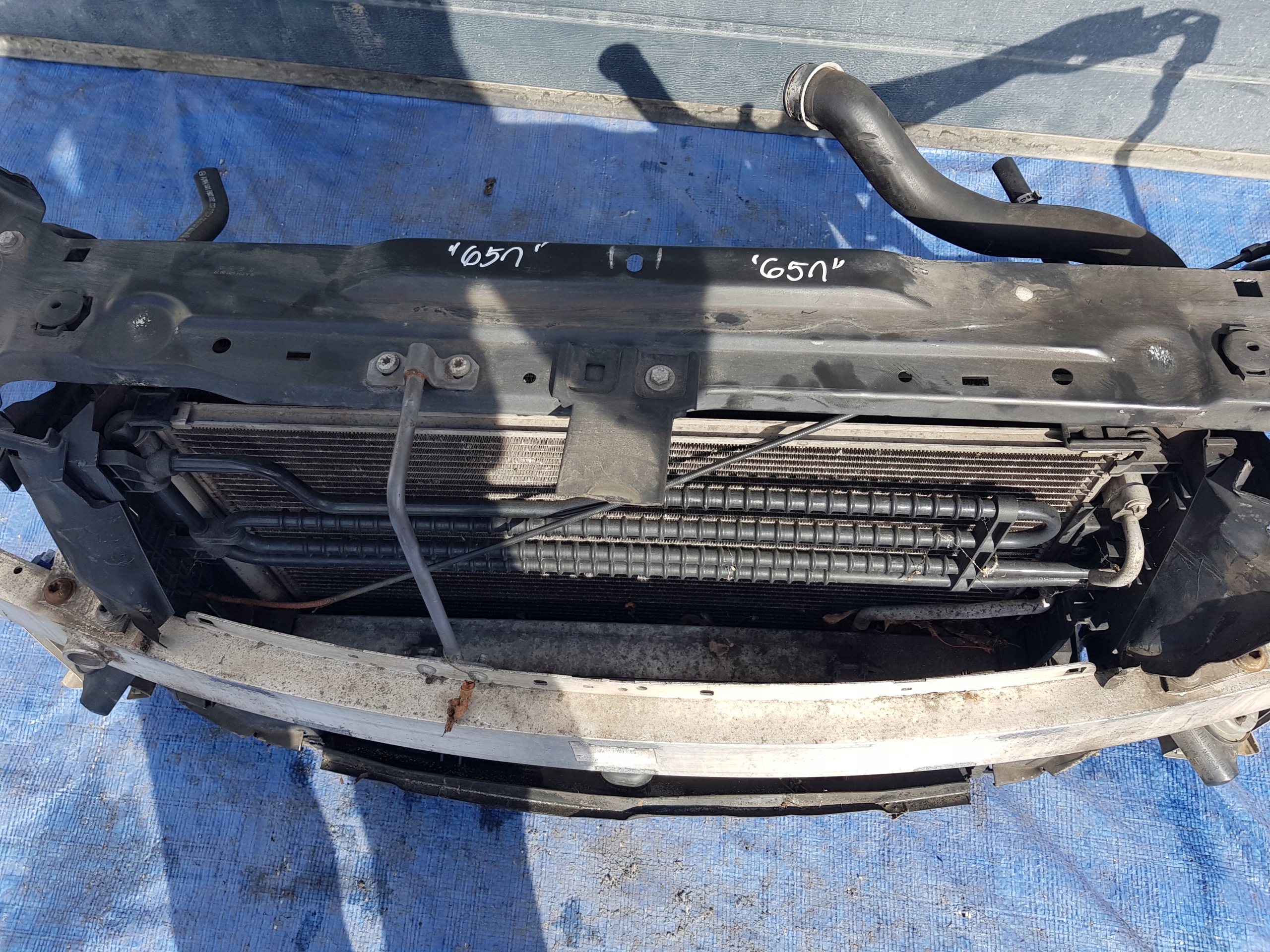 support panel for radiators radiator MERCEDES W204 2.2 CDI 651 AUTOMAT