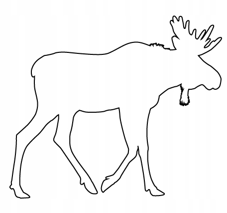 

Naklejka na samochód Łoś Moose na auto Szwecja