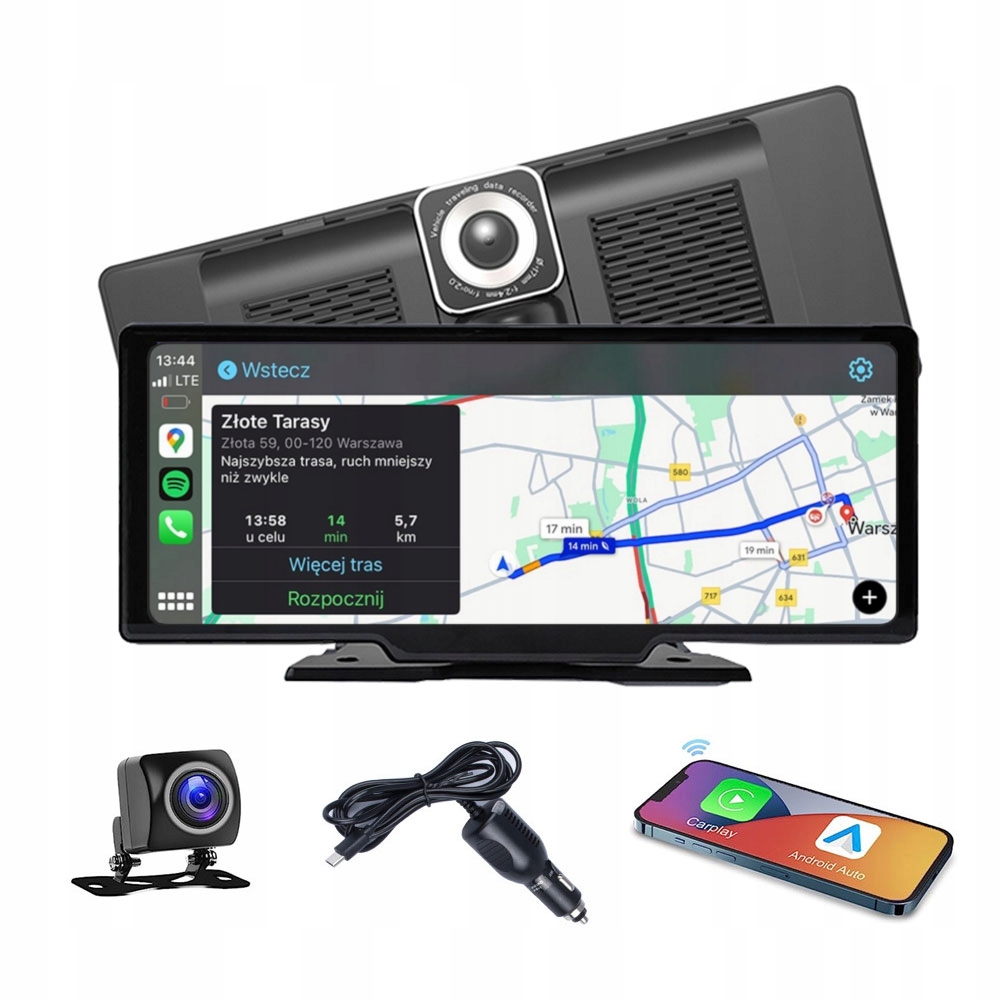 Univerzální rádio – navigace Carplay Android Auto Videorekordér