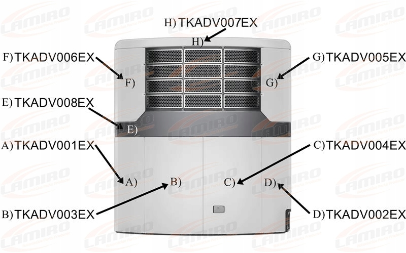 AGREGAT Advancer Thermo King OBUDOWA LEWA DOLNA Producent części Lamiro