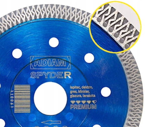 ADIAM SPYDER Tarcza diamentowa do gresu 125mm Marka Adiam