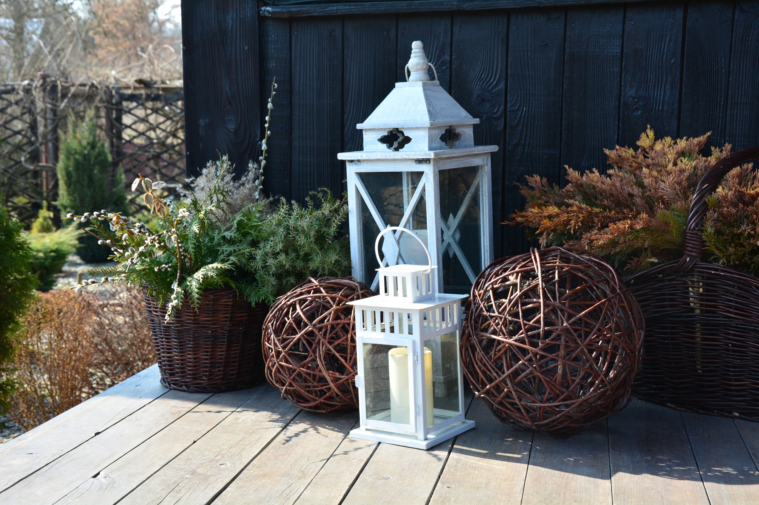 Wiklinowy KOSZ NA DREWNO koszyk do kominka XL Marka inna