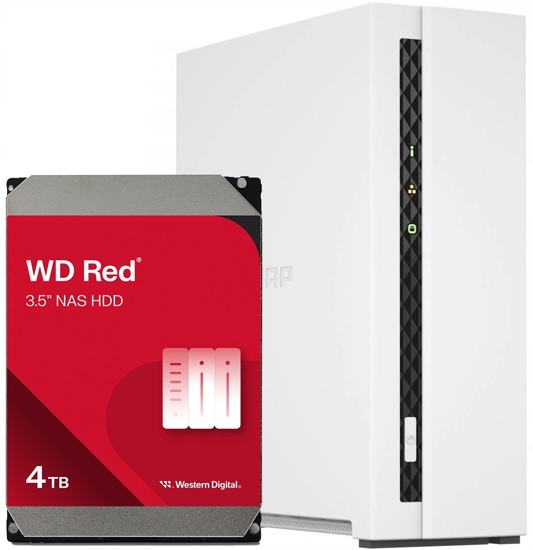 Nas souborový server Qnap TS-133 s 4TB diskem Wd Red