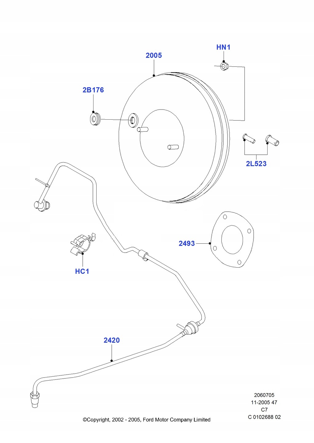 FORD OE 1517776 RURKA PODCIŚNIENIA CONNECT 06-10 Producent części Ford OE