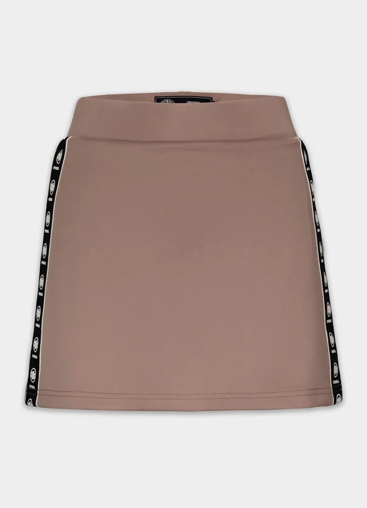 Dámská tepláková sukně Pitbull s vkládáním bez zapínání, lampasy