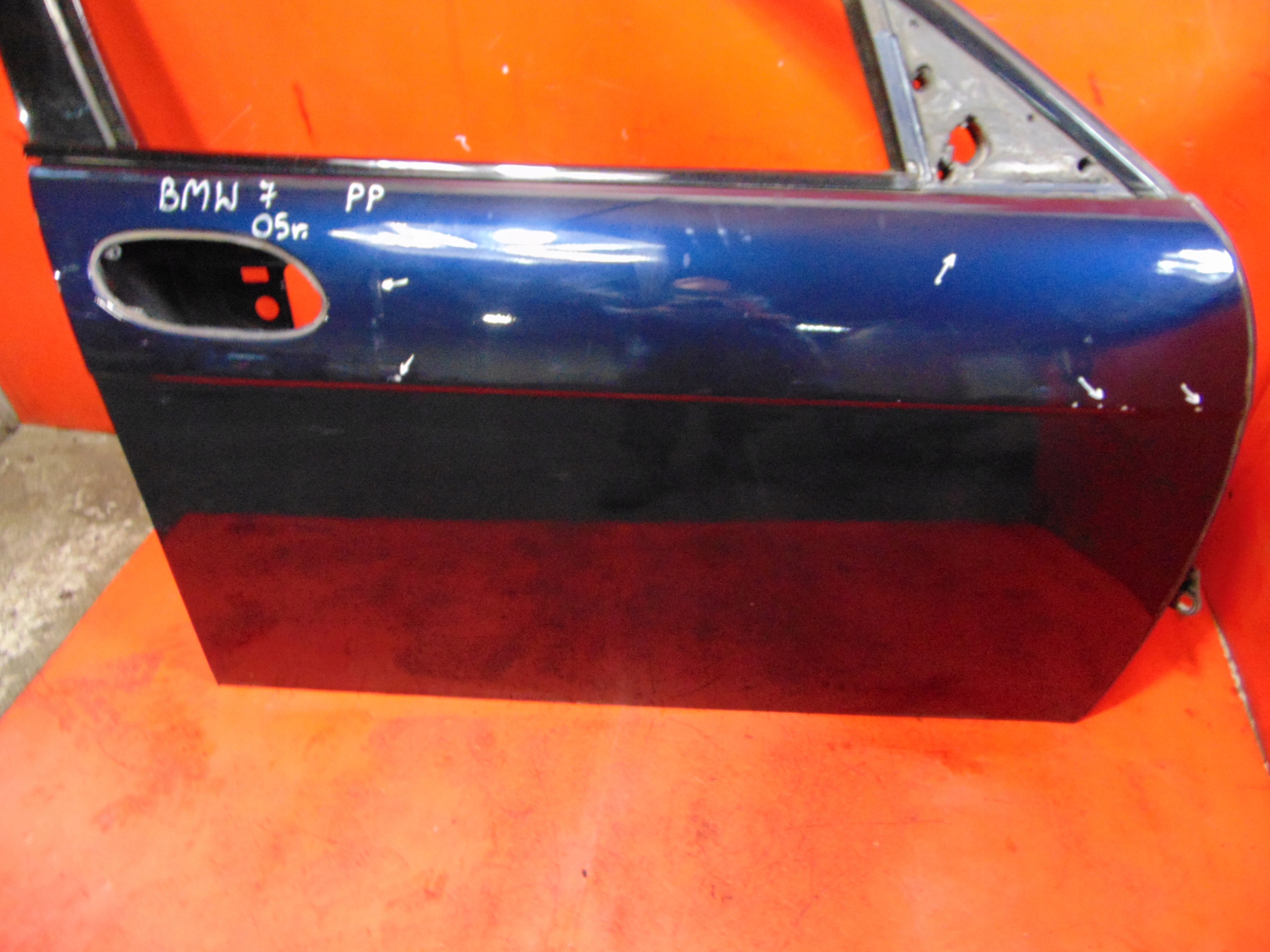 BMW 7 E65 01- door right front front NACHTBLAU METALLIC 490