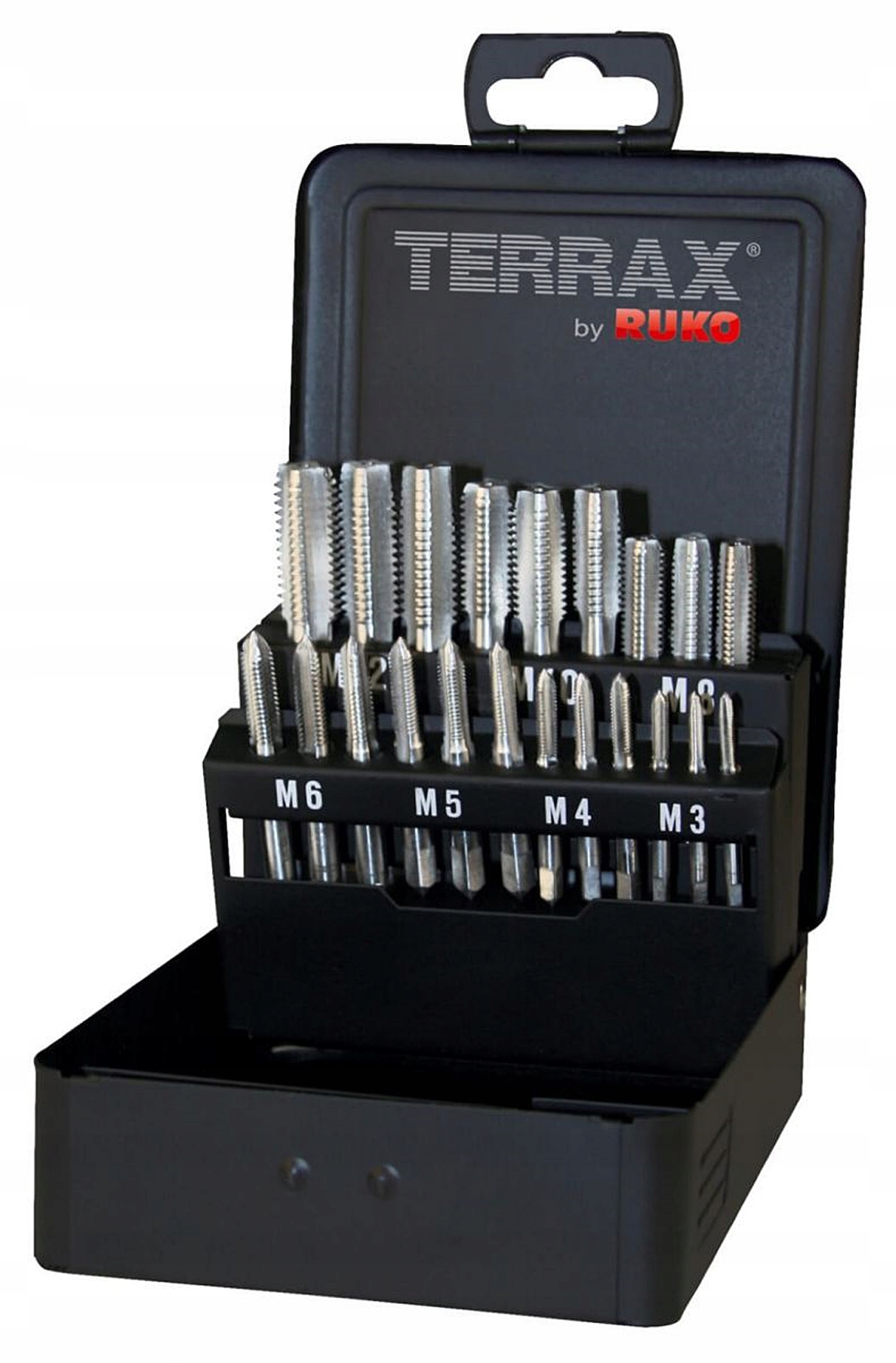 Ručné závitníky M3-M12 Hss Komplet A245006 Terrax Ruko