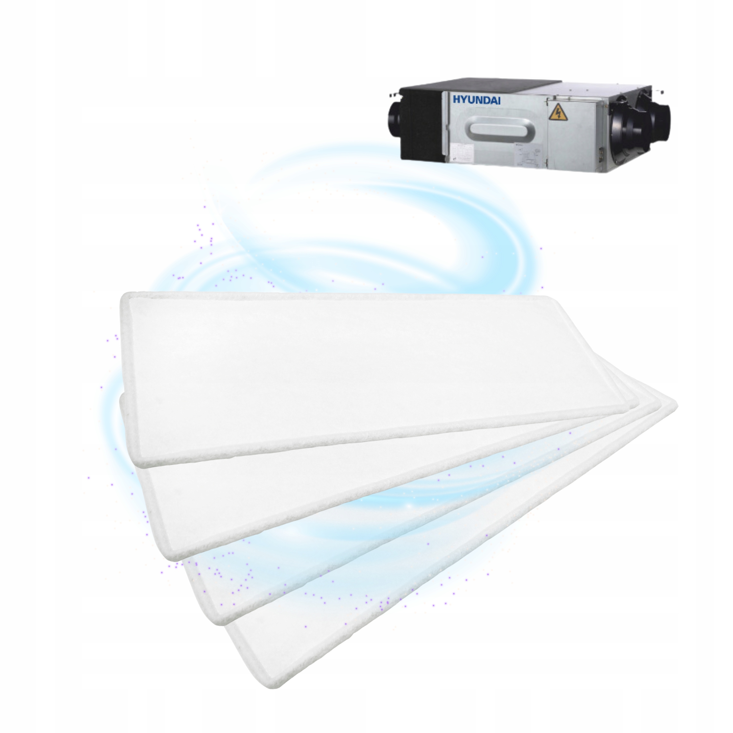 G4 Filtry vzduchu Hyundai Hrs 200 pro rekuperátor Hyundai Hrs 200 Komplet