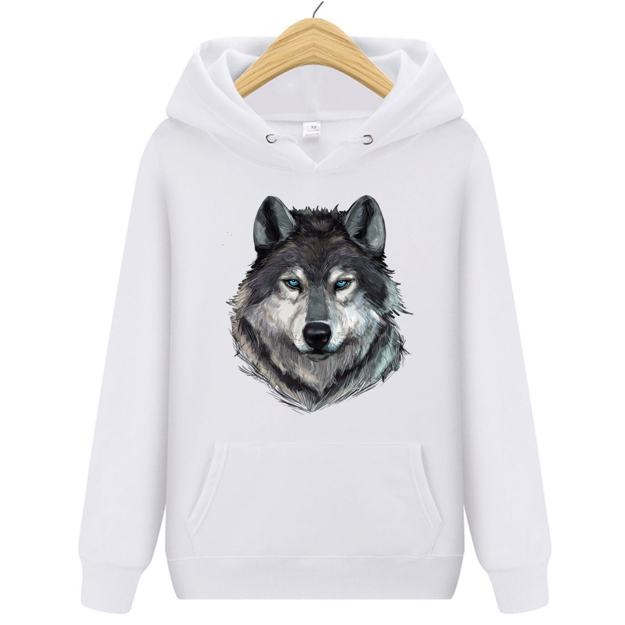 

Bluza Z Wilkiem Damska Z Kapturem Wilk S