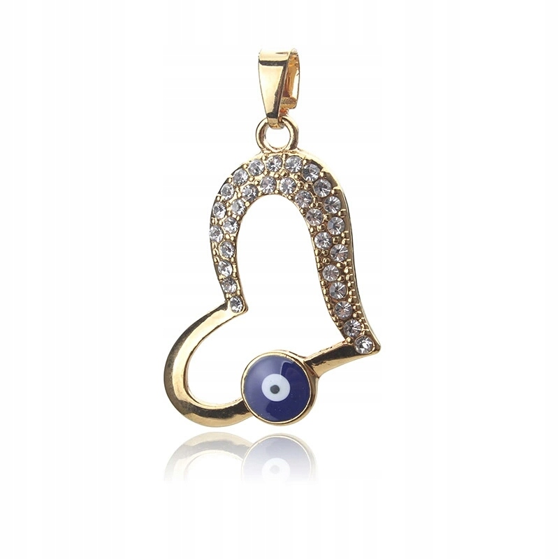 

Pozłacana zawieszka turecka oko proroka amulet 20