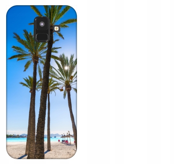 

Etui pokrowiec Samsung Galaxy A6 2018 Palmy plaża