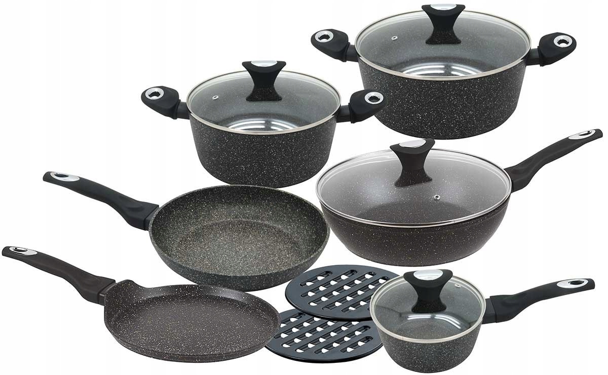 Sada 12 Kusů Granitových Hrnců Klausberg KB-7201