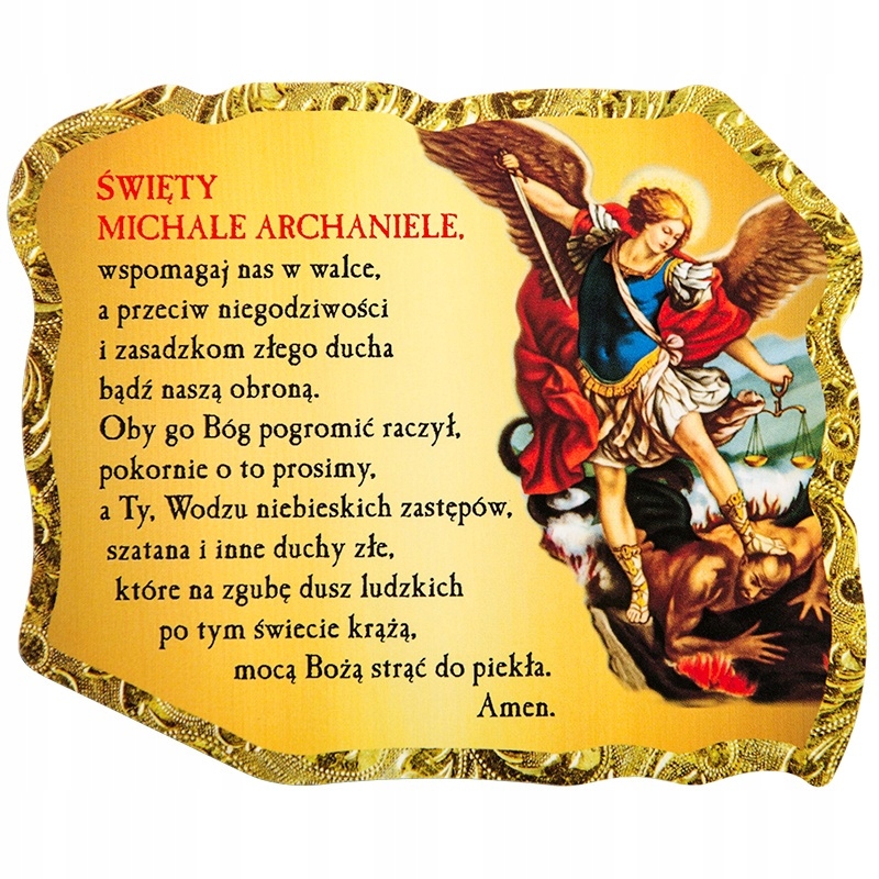 

Magnes Z Modlitwą Do Św. Michała Archanioła