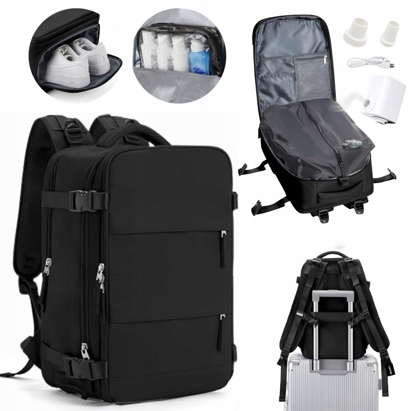 Malý Batoh do letadla na notebook Wizzair Ryanair Voděodolný 40x30x20