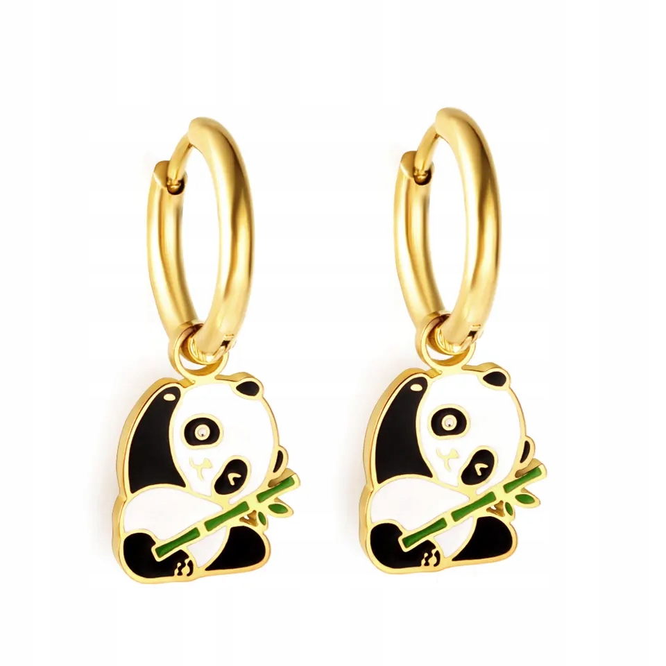 

Kolczyki Złote Stal Chirurgiczna Panda