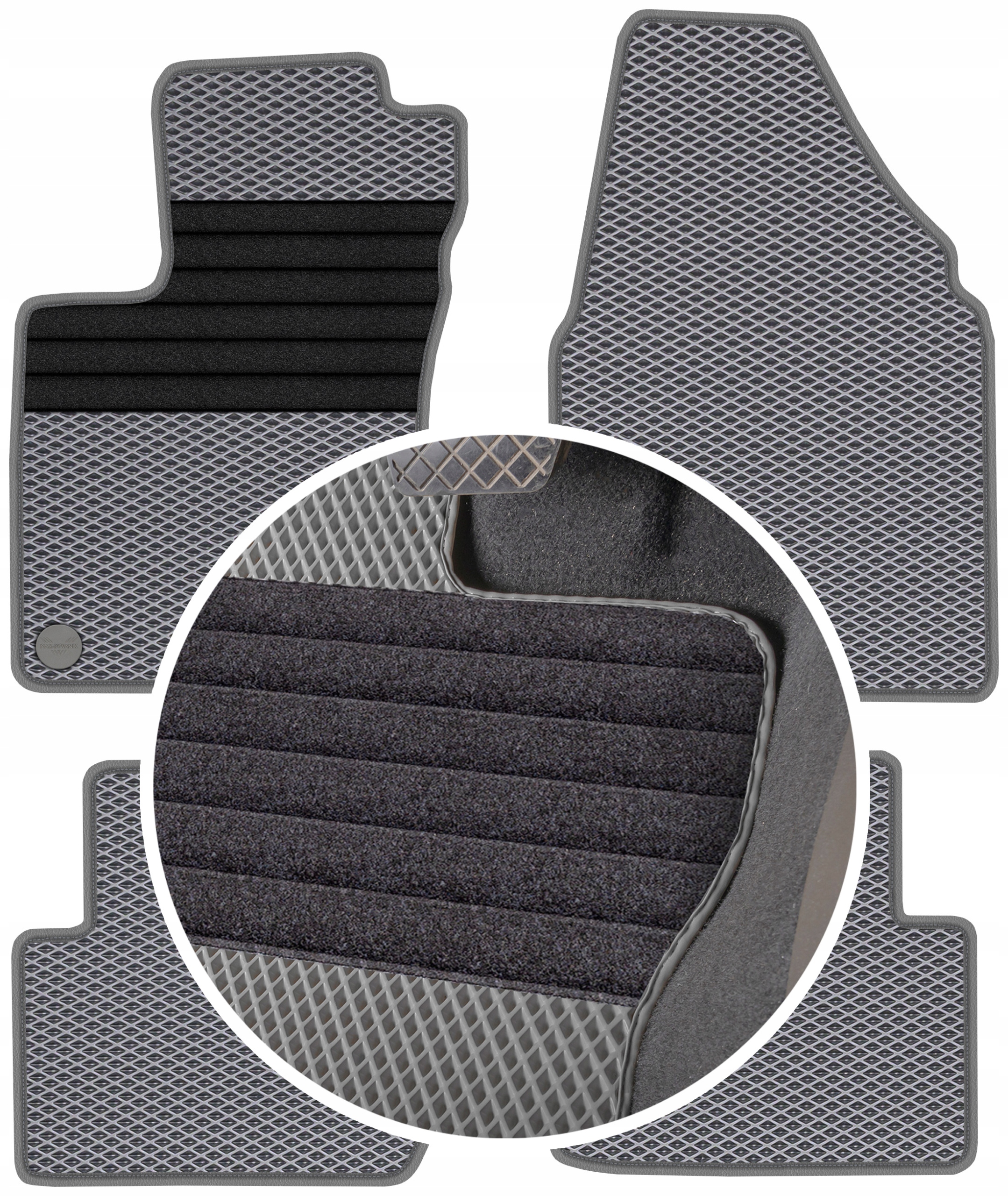 Nissan Qashqai 2007-2013 Gumové koberce Eva Eternity Romby