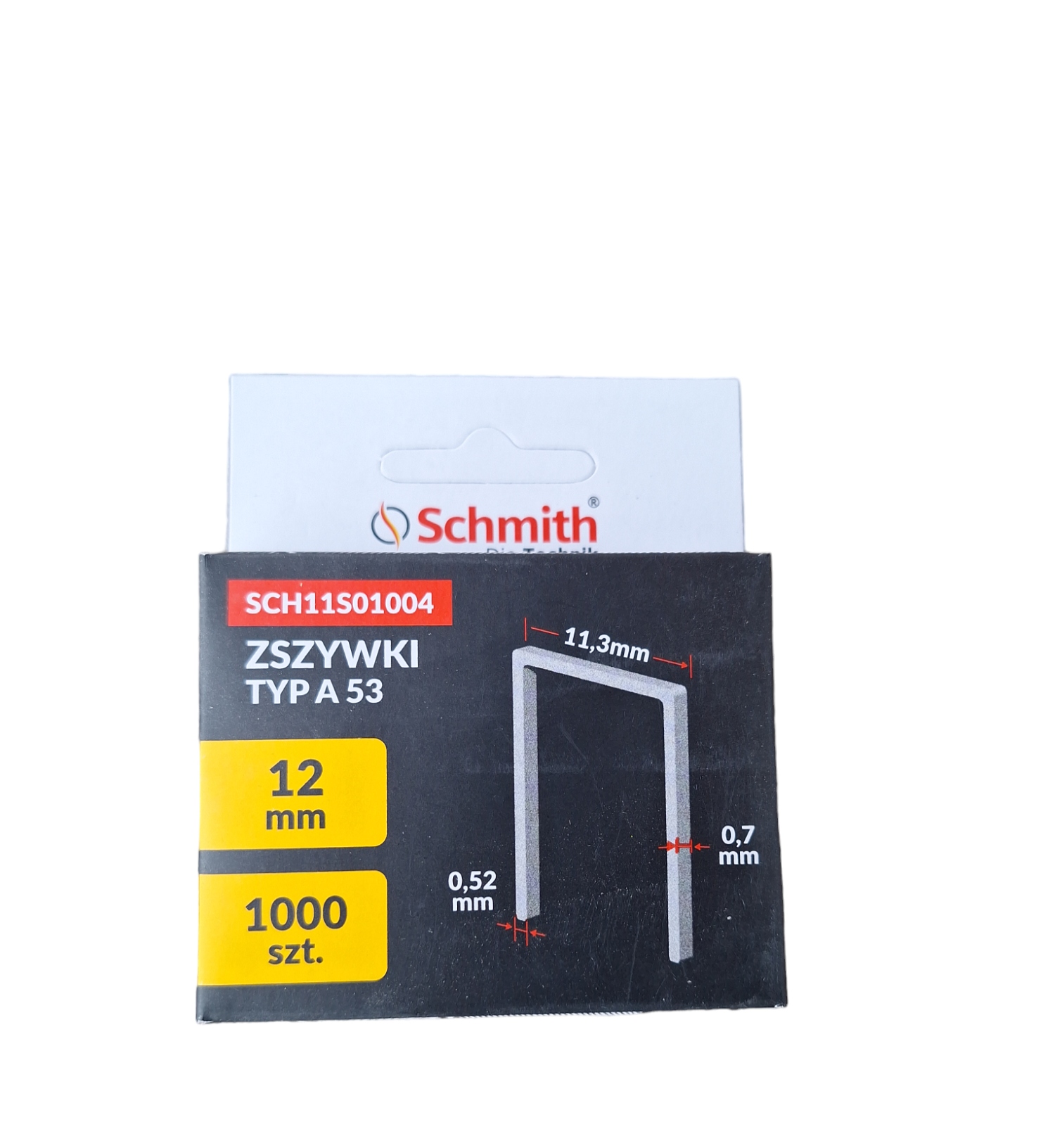 SCHMITH ZSZYWKI 12MM 1000 SZT DO TAKERA TYP A / 53
