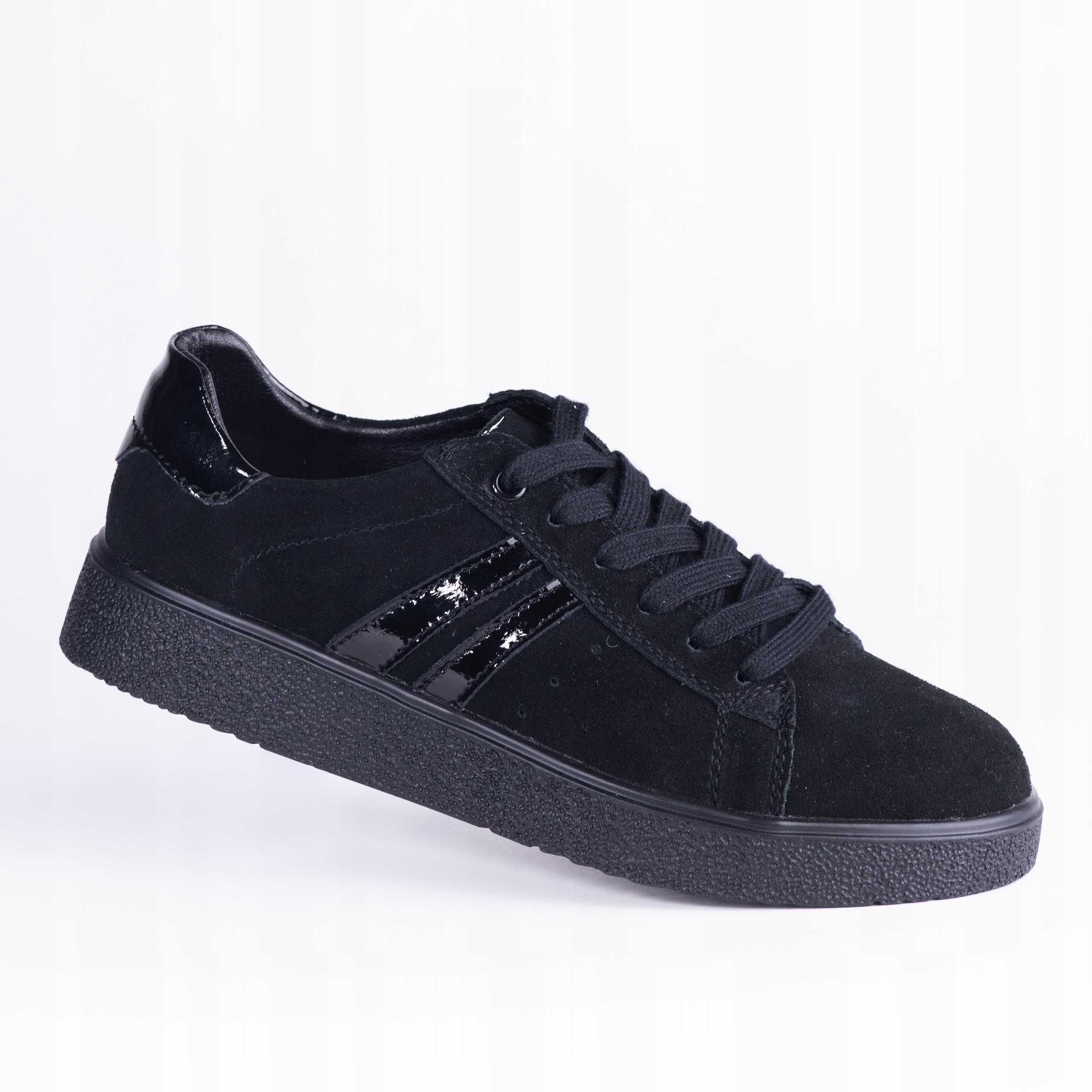 Sportovní tenisky dámské boty Goodin GD-XF-88 semišová kůže černé 37