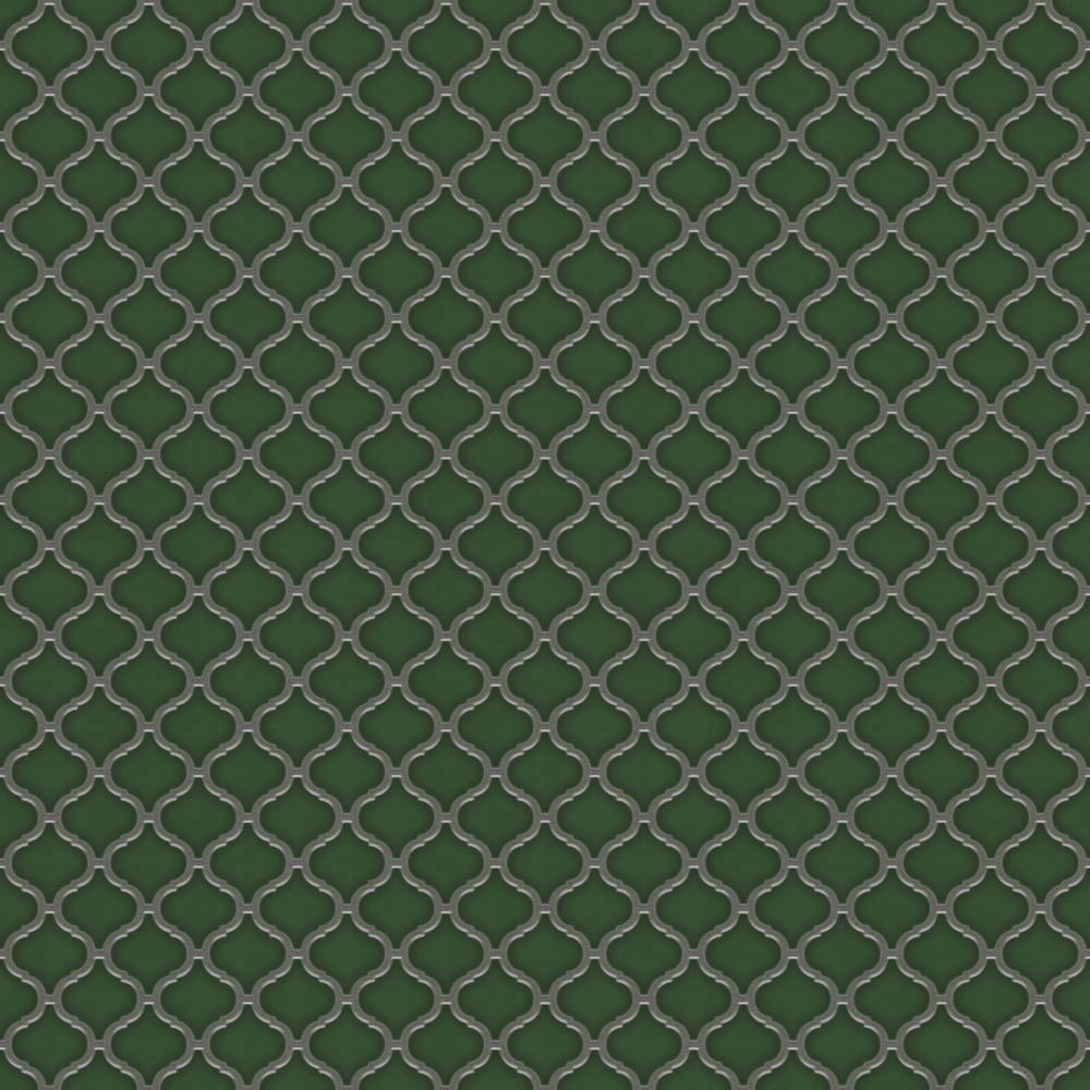 MOZAIKA CERAMICZNA ARABESKA DEEP GREEN ZIELONA Szerokość produktu 25.2 cm