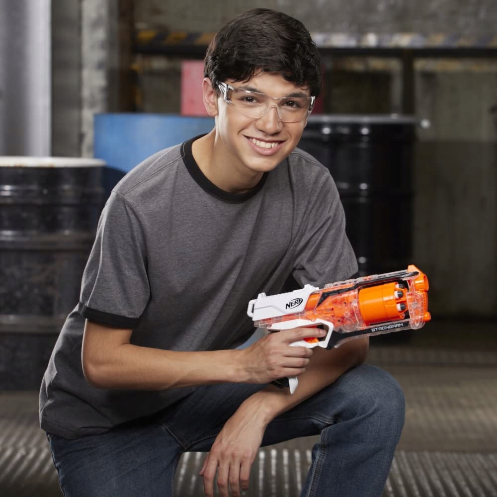 NERF ELITE STRONGARM +106x STRZAŁKI MEGADODATKI Seria Nerf N-Strike Elite