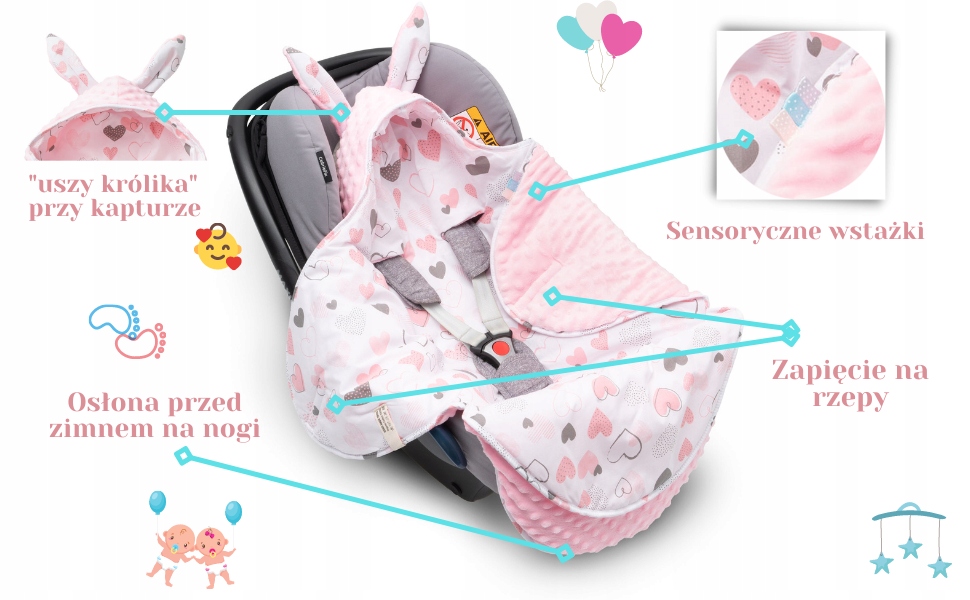 Mikos KOCYK OTULACZ DO NOSIDEŁKA FOTELIKA 1037 Rodzaj becik