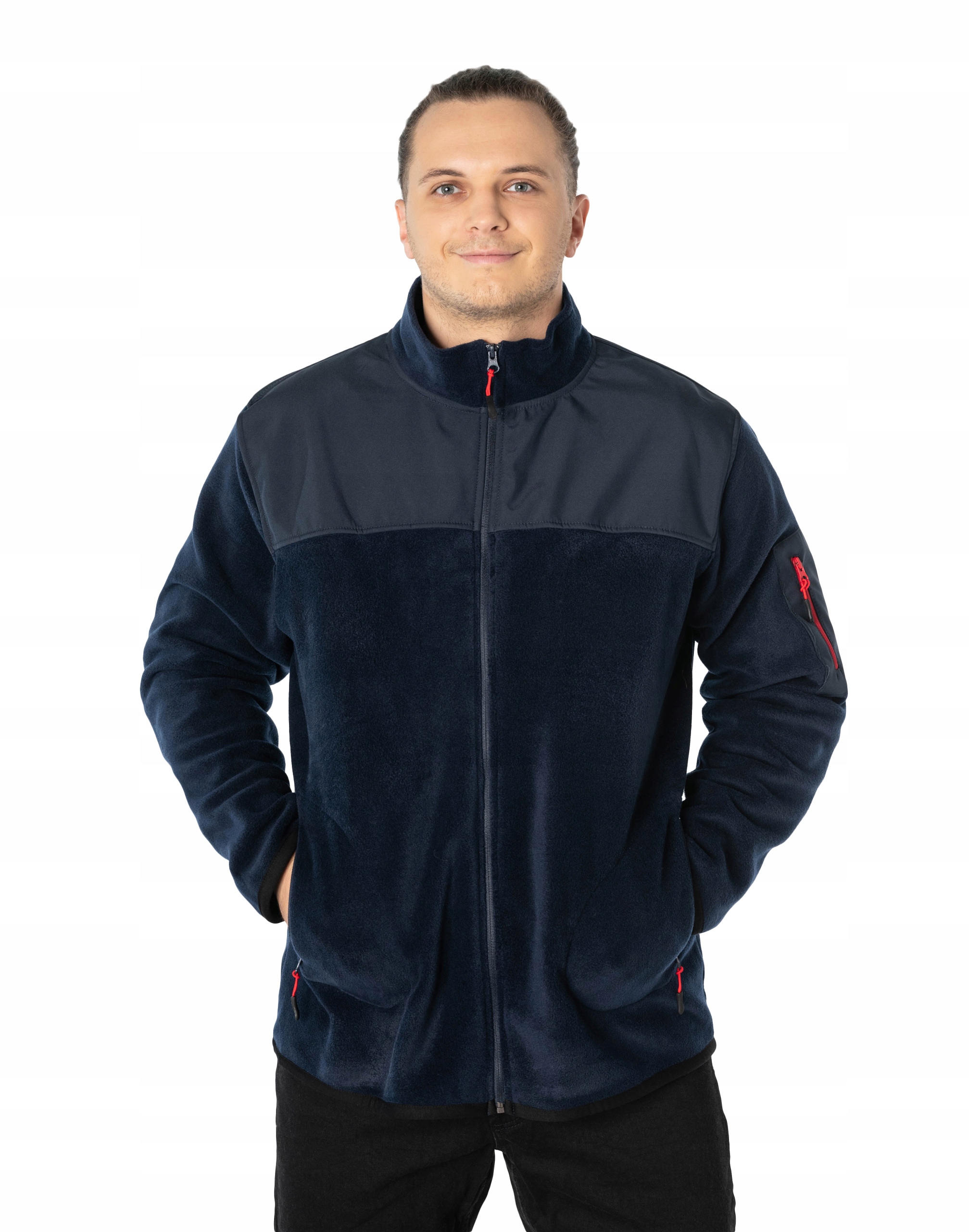 

Ciepła Bluza Polarowa Męska Rozsuwana 8001-2 r 4XL