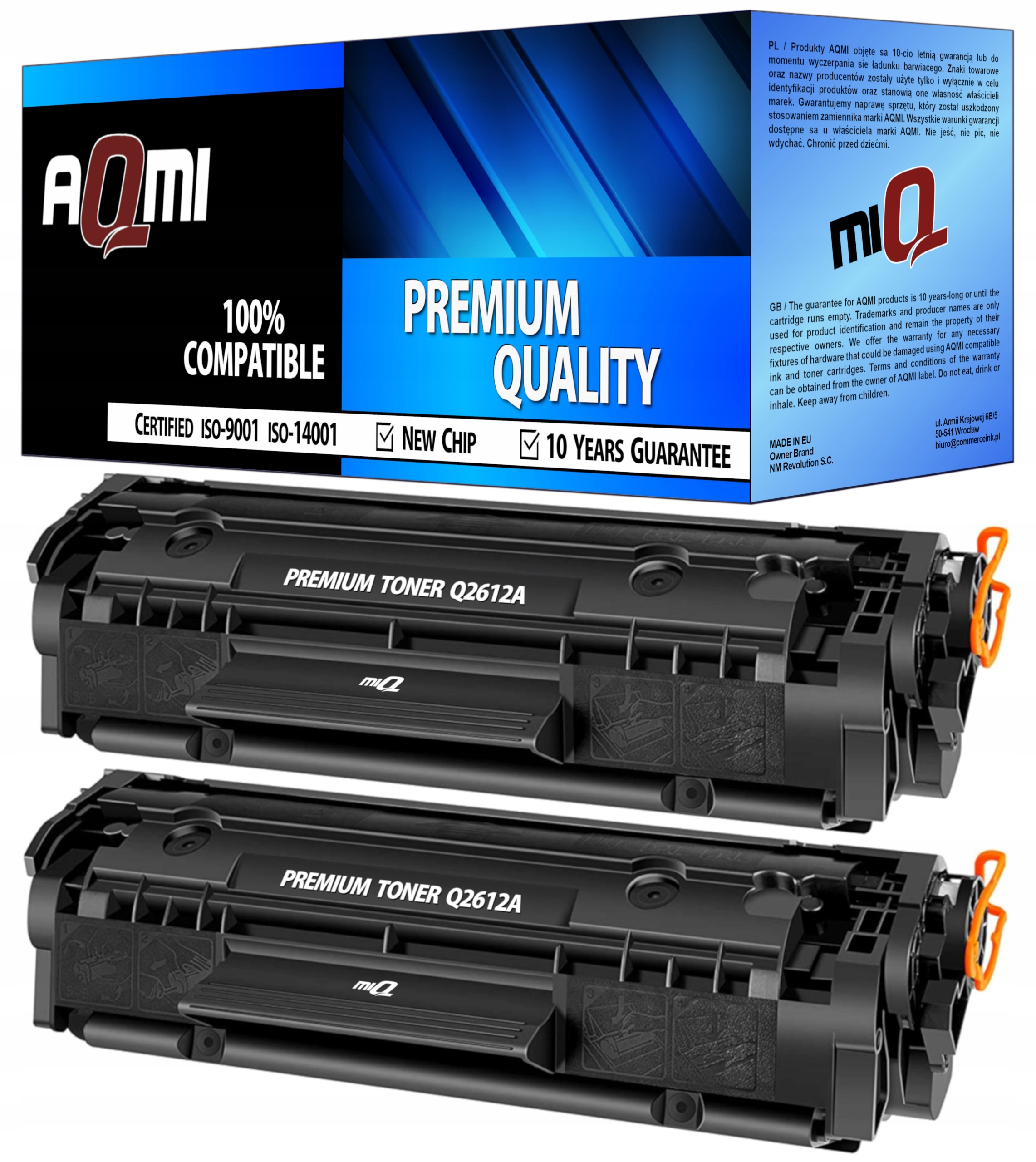 

2x Toner 12A Do Hp Laserjet 1010 1018 1020 1022 XL