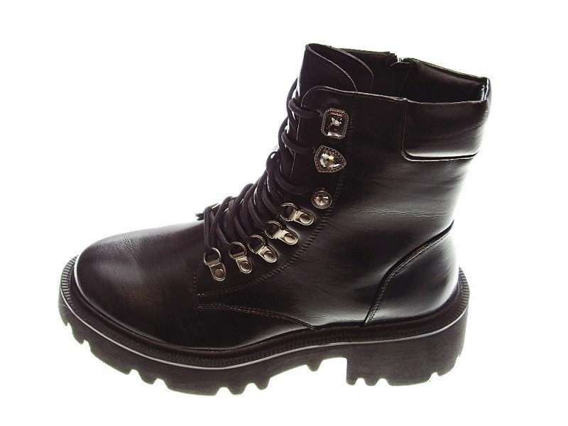 OCIEPLANE TRAPERY BOTKI PLATFORMA Black r. 39 Rozmiar 39