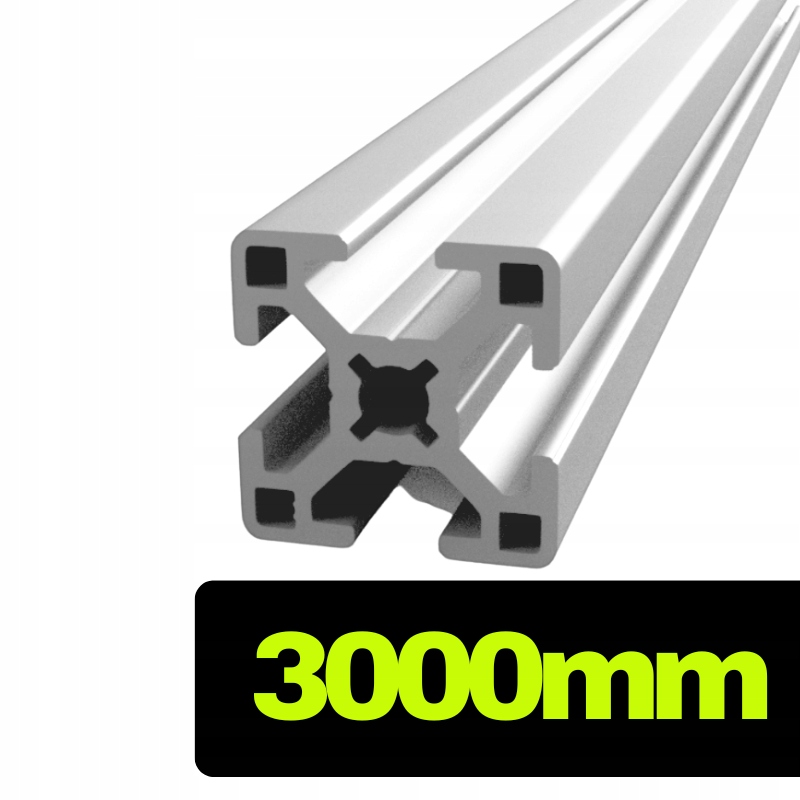 Hliníkový profil T-slot 3030 stříbrný o délce 300 cm