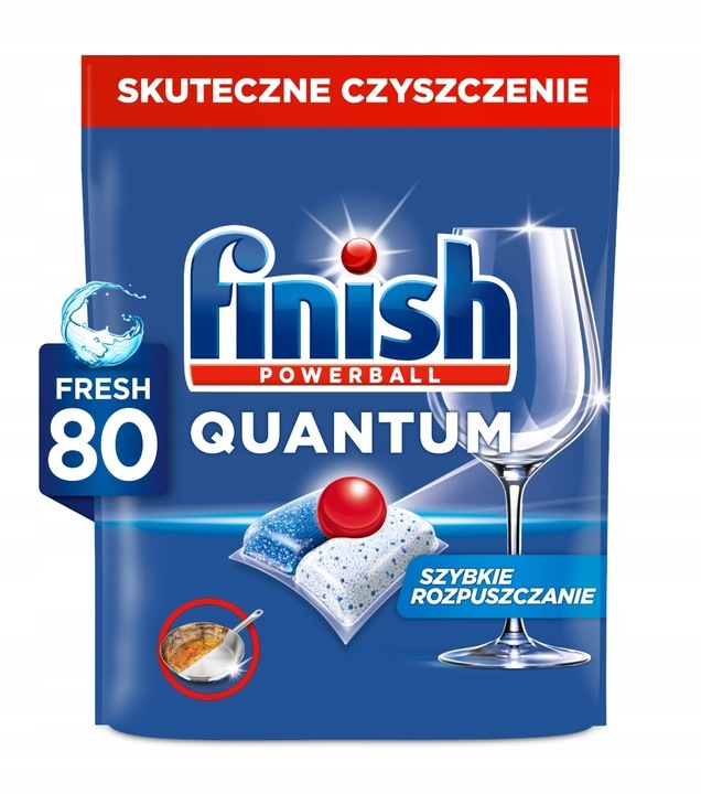 Kapsle do myčky Finish Powerball Quantum All- tablety do myčky -1 80 Kusů