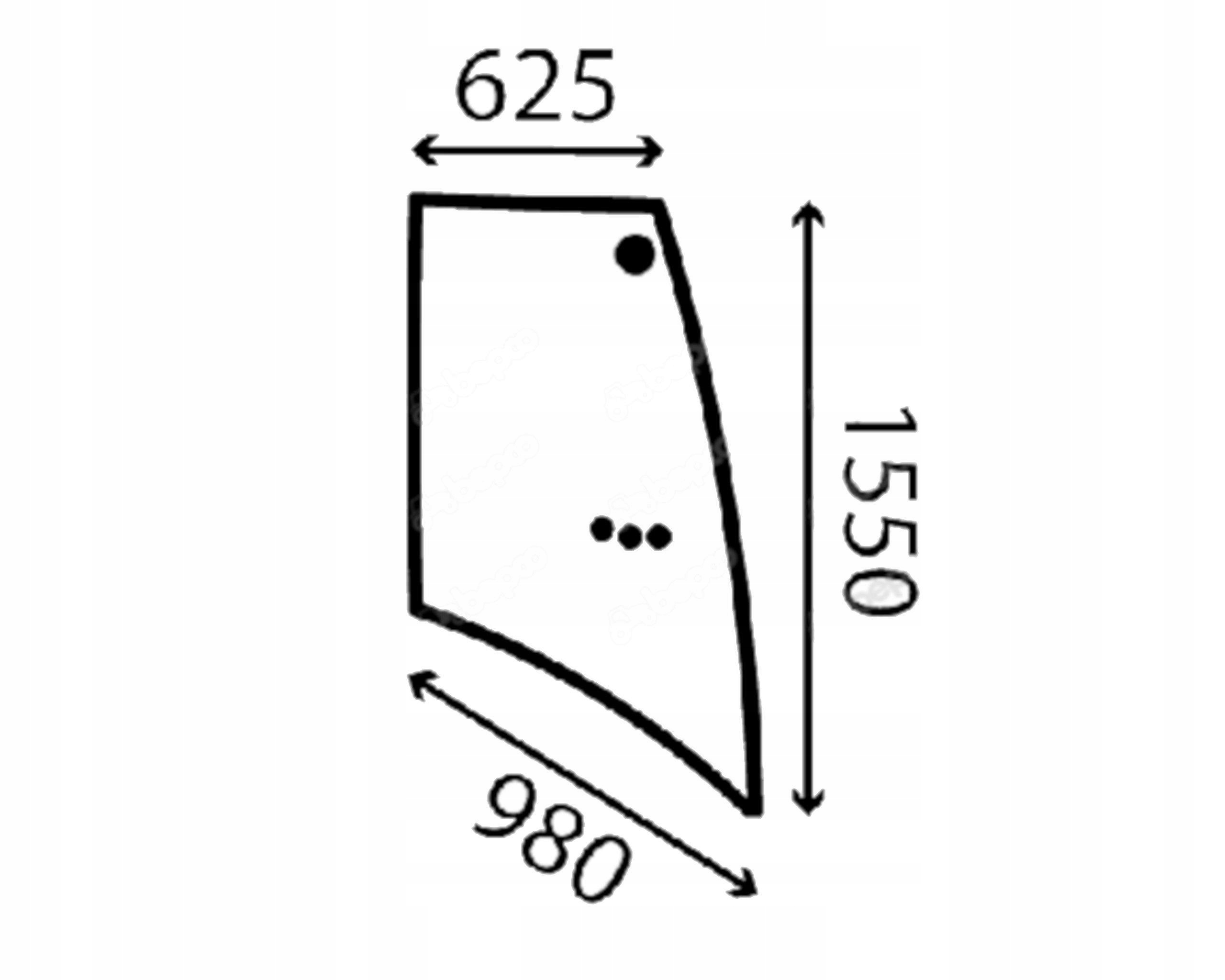 sklo rypadlo-nakladač Cat boční levé 205-9609