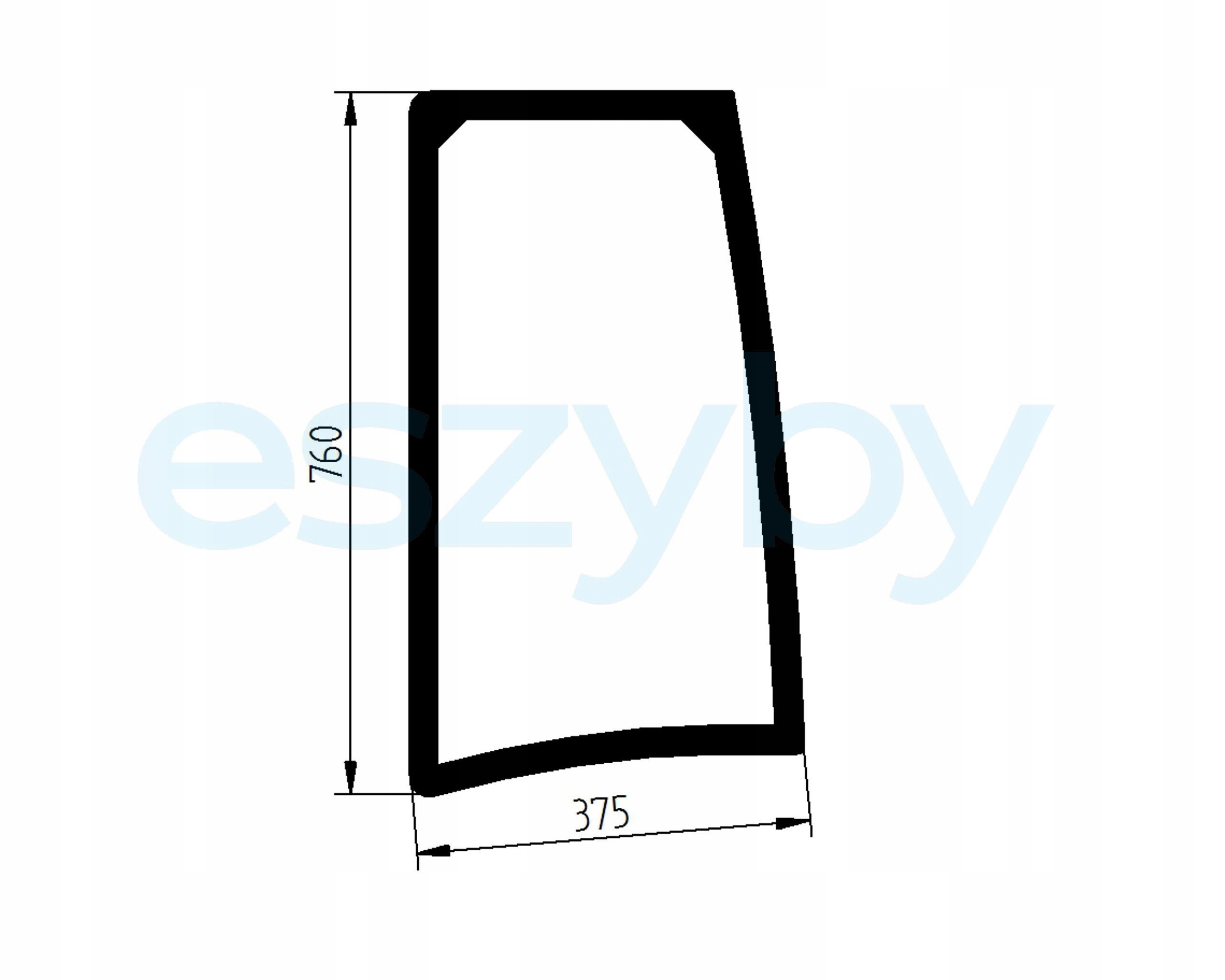 sklo minibagr Kubota U48-4, U55-4 boční levé