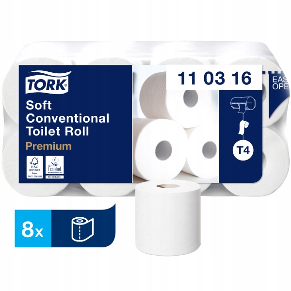 

Tork 110316 Papier toaletowy, 3-warstwy, celuloza