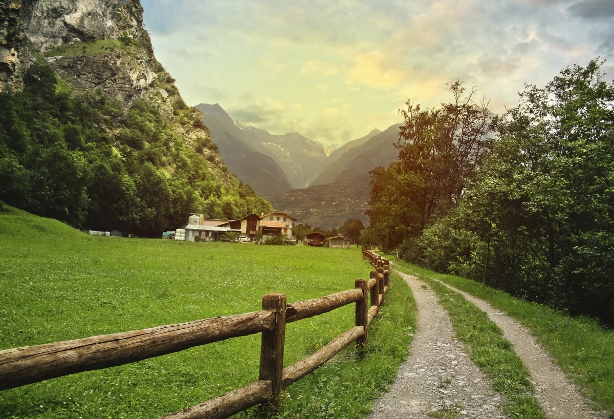 

Tapeta Flizelinowa Alpy Szwajcarskie - 104x70