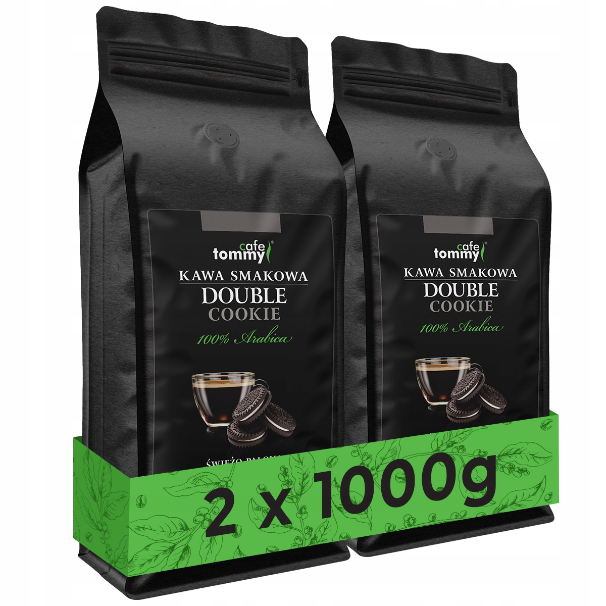Káva 2x1 kg zrnková 100% Arabica Čerstvě pražená