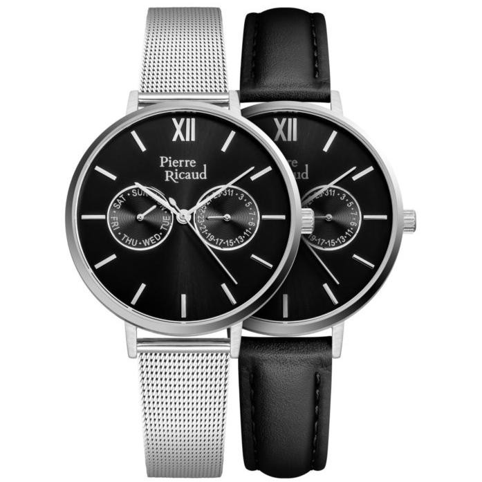 Dámské hodinky Pierre Ricaud P22110.5164QF-SET stříbrné