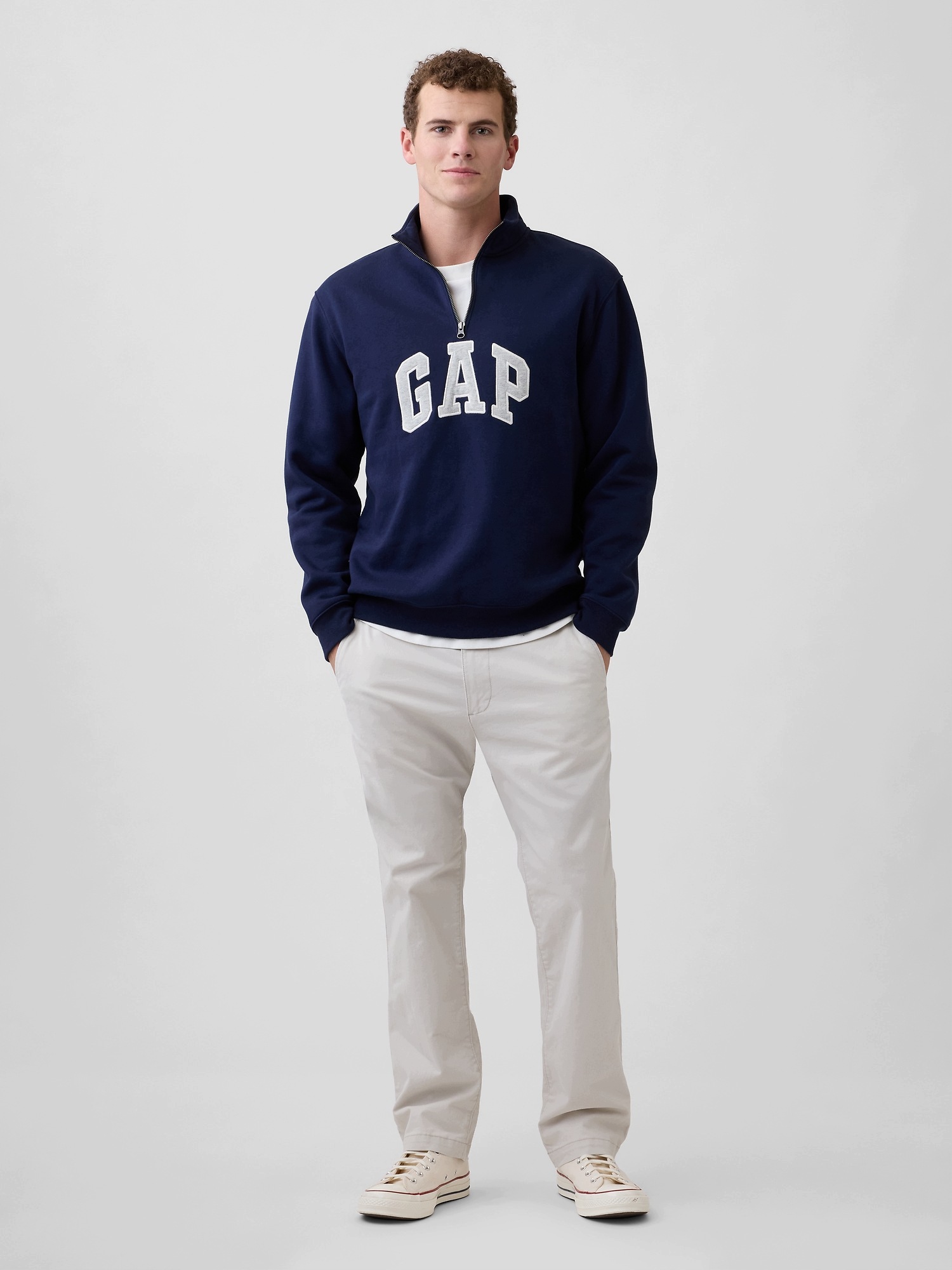 Gap Khaki kalhoty straight GapFlex