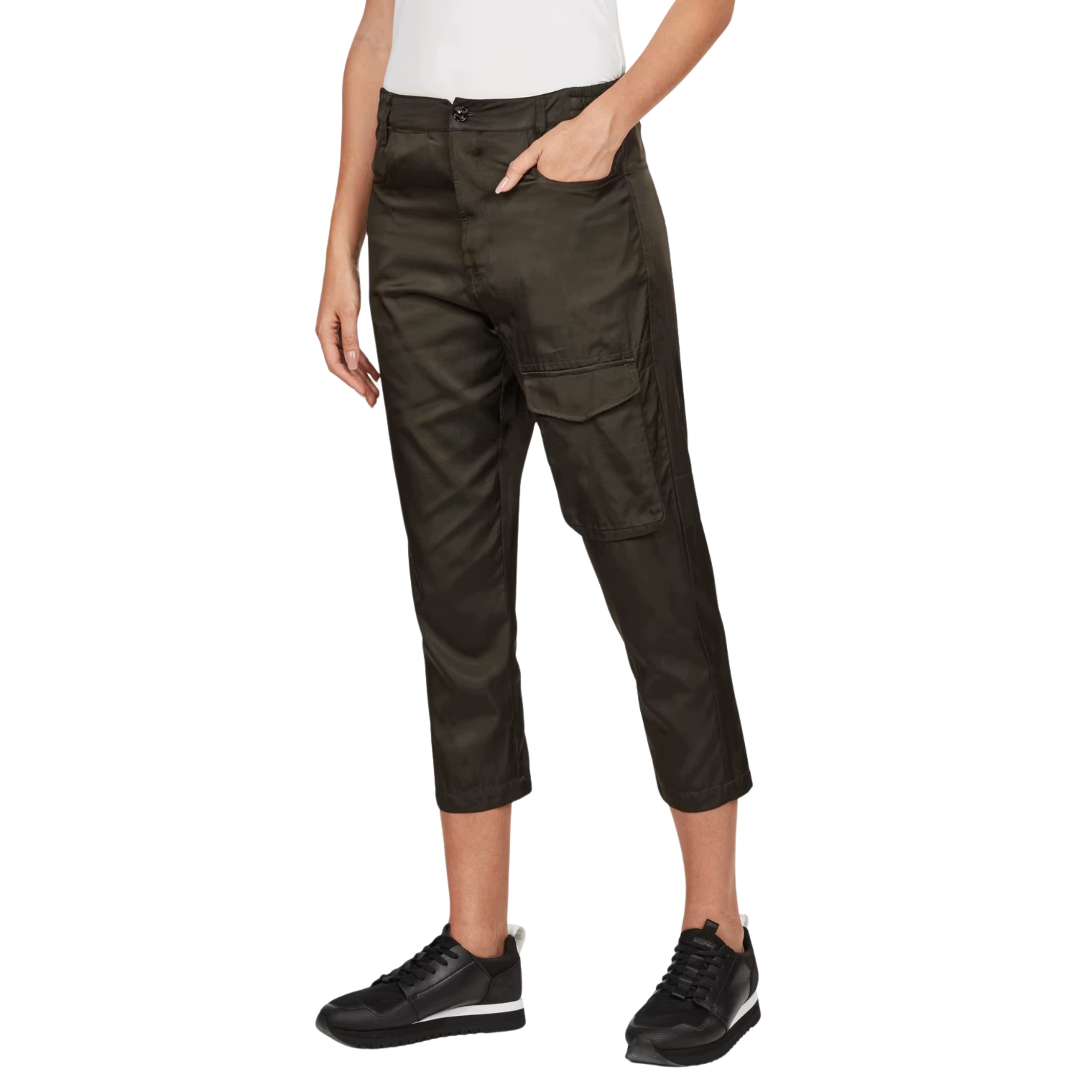 Dámské kalhoty G-Star Raw Boxxa 3D Cargo Boyfriend W25 L32 Asfalt