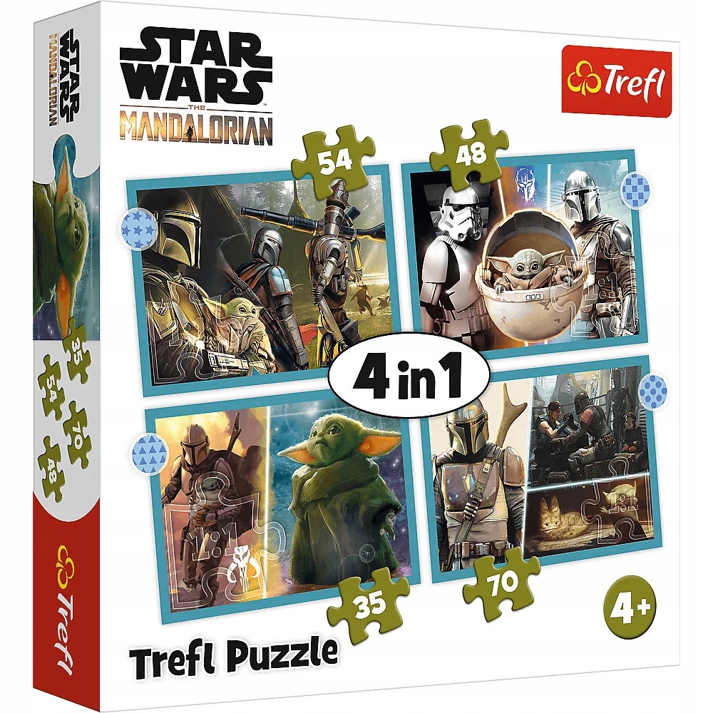 

Trefl puzzle 4w1 Mandalorian Star Wars
