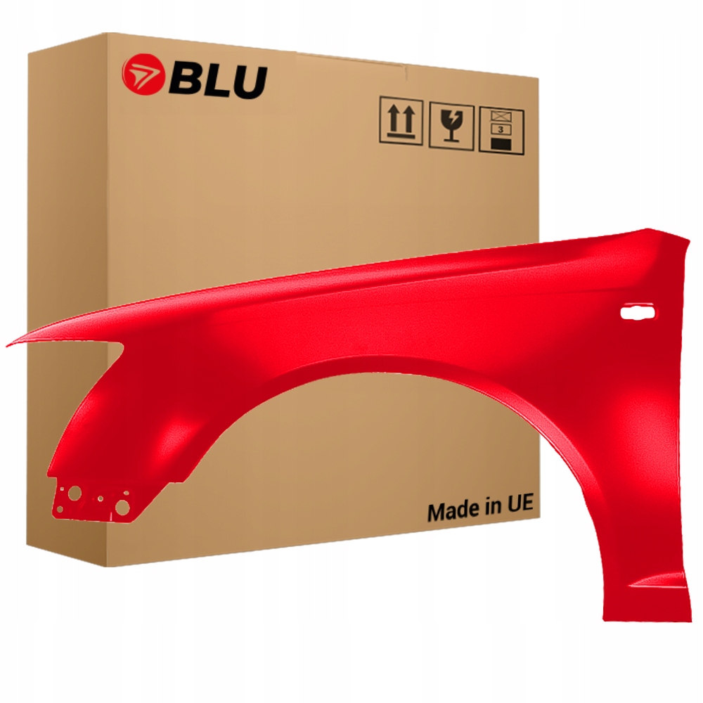 Blu Blatník Audi A6 C6 LZ3M levý červený 04-08 přední MisanoRot