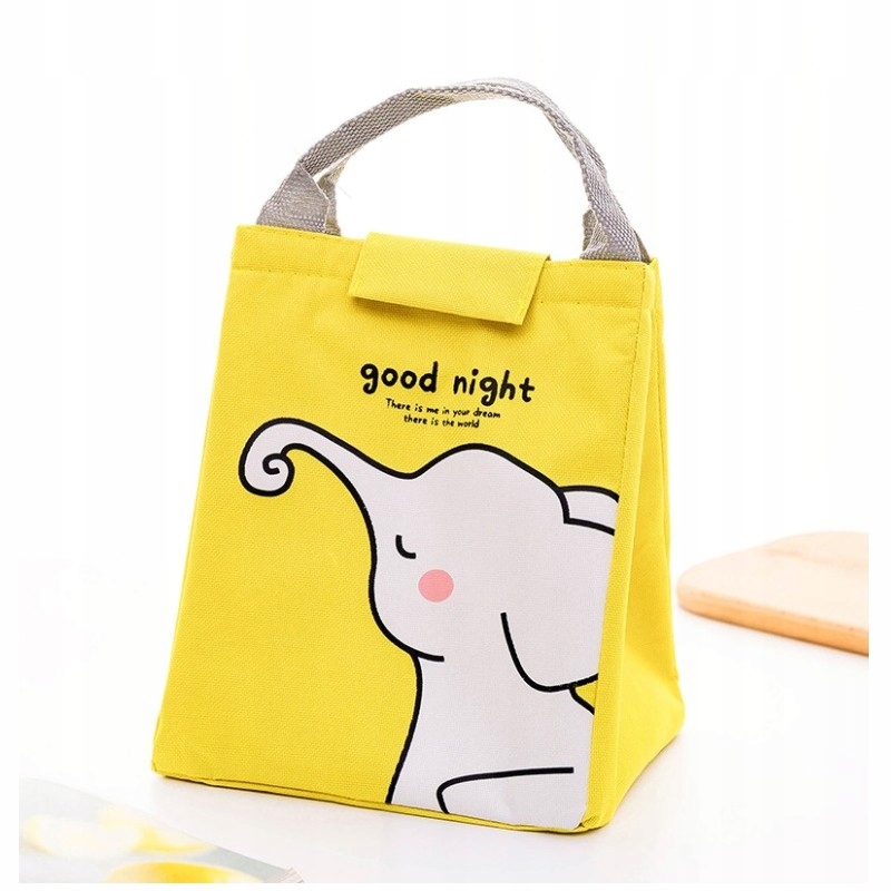 Żółta Torba Termiczna Lunchbox Słonik