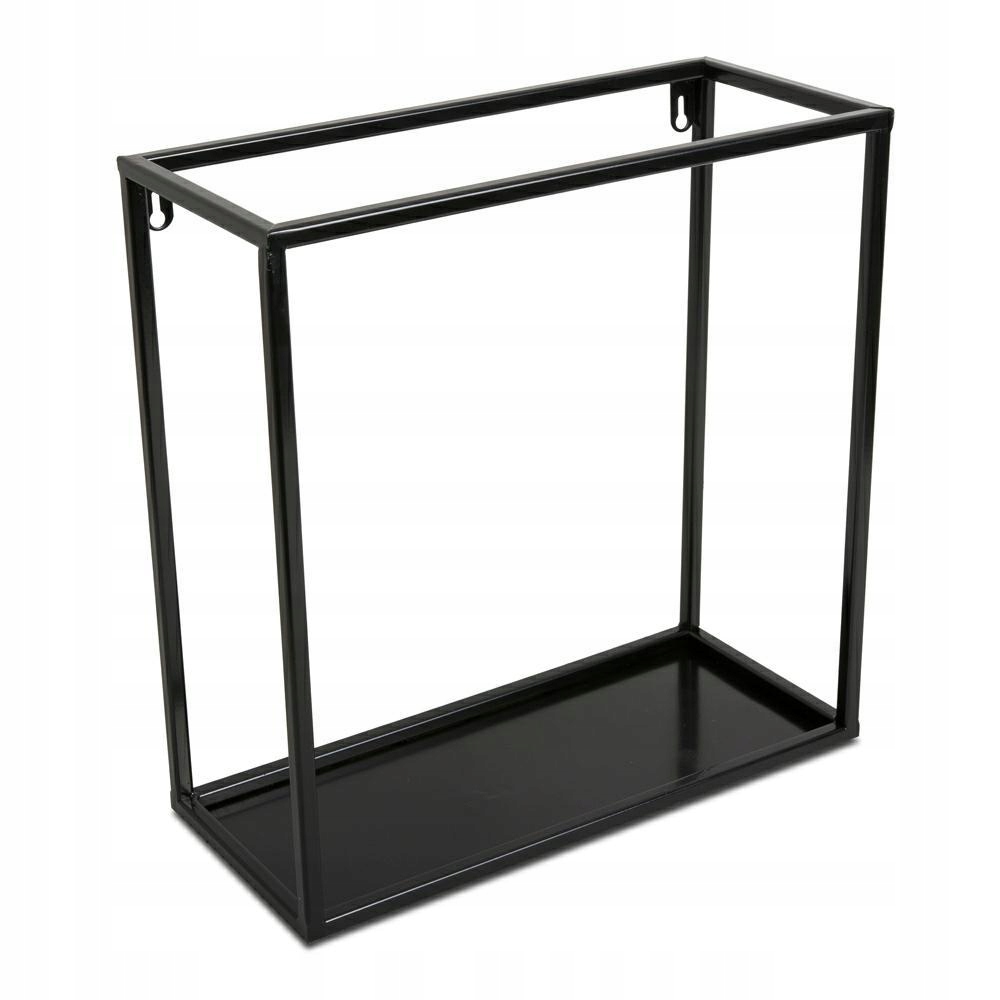 

Półka wisząca ścienna metal czarna 35 cm loft
